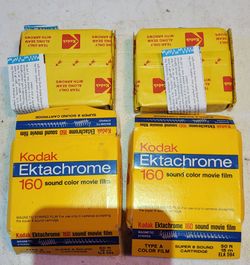 Lot of 2 Kodak Ektachrome 160 Soumd Movie Film EX: 1979