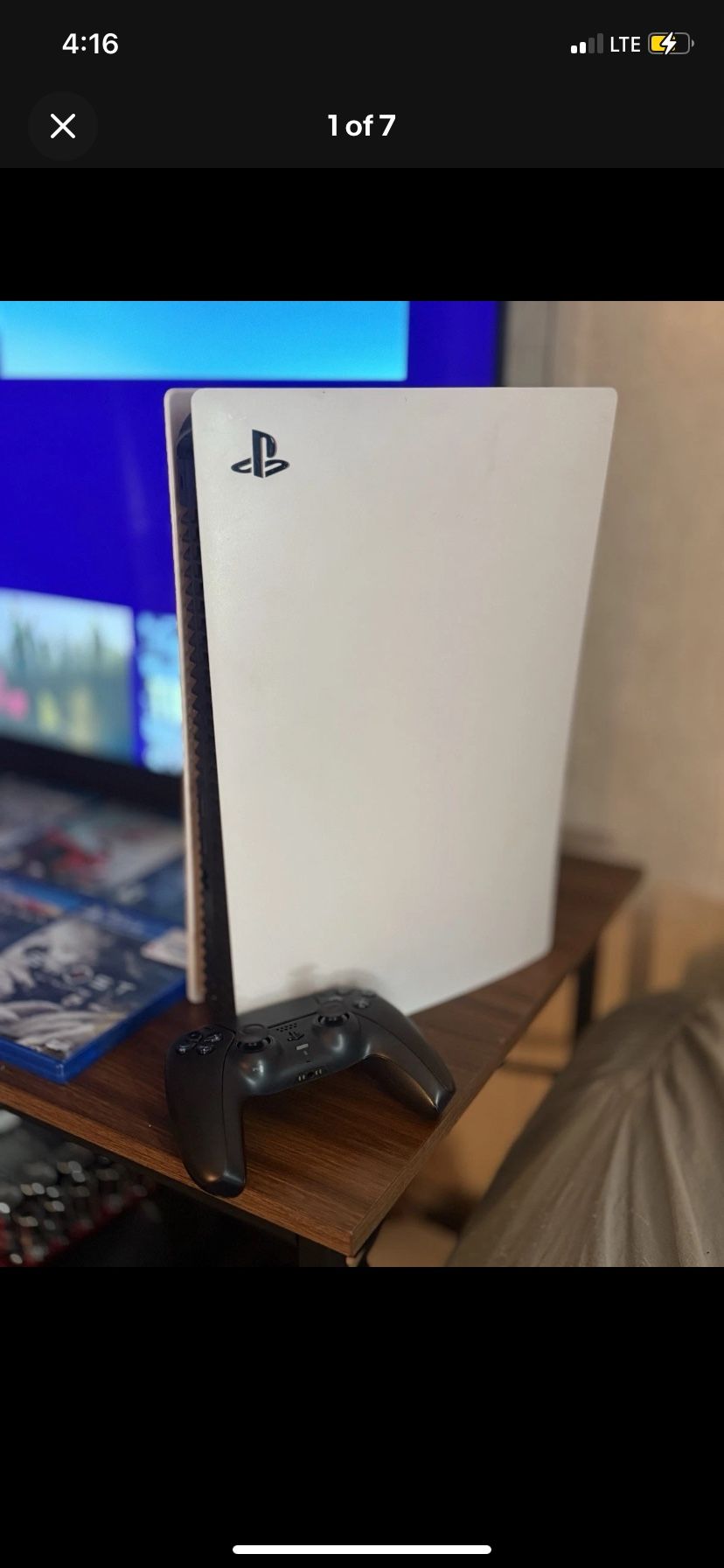 PS5 Disc With White Controller