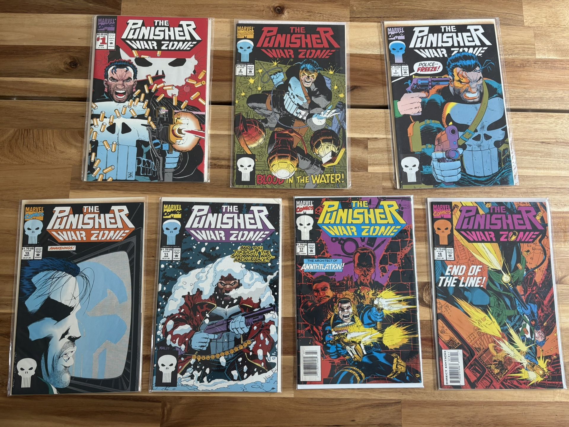 Punisher War Zone Lot! Marvel Comics