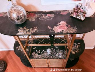 Cocktail bar / wine rack Hand painted one of a kind.