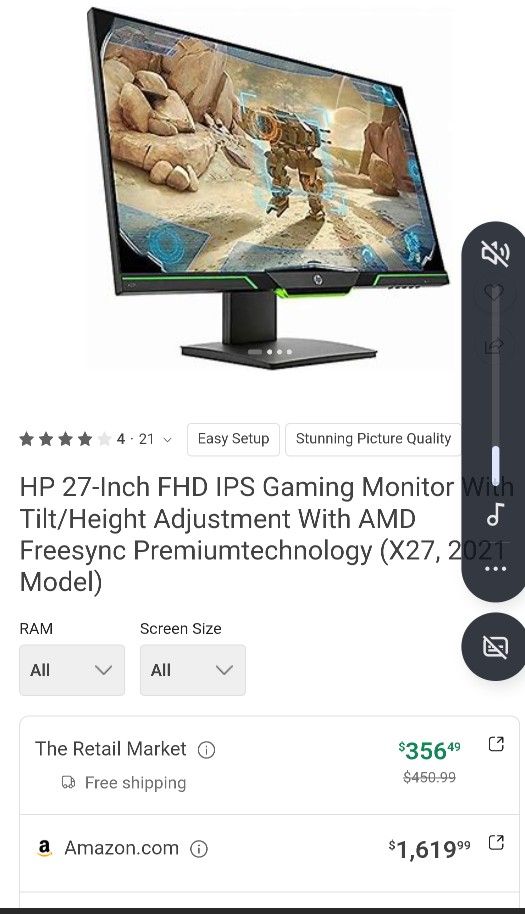 Hp Monitor Like New Never Used