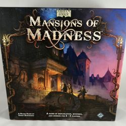 RARE! Mansions of Madness Board Game 1st Edition 2011 Arkham Horror COMPLETE—See All Pics for detail