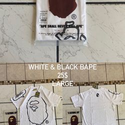 White & Black Bape