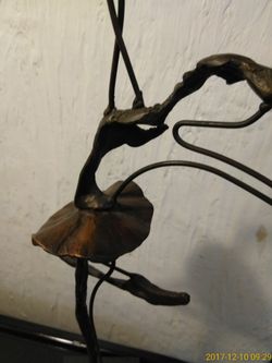 12 in bronze statue