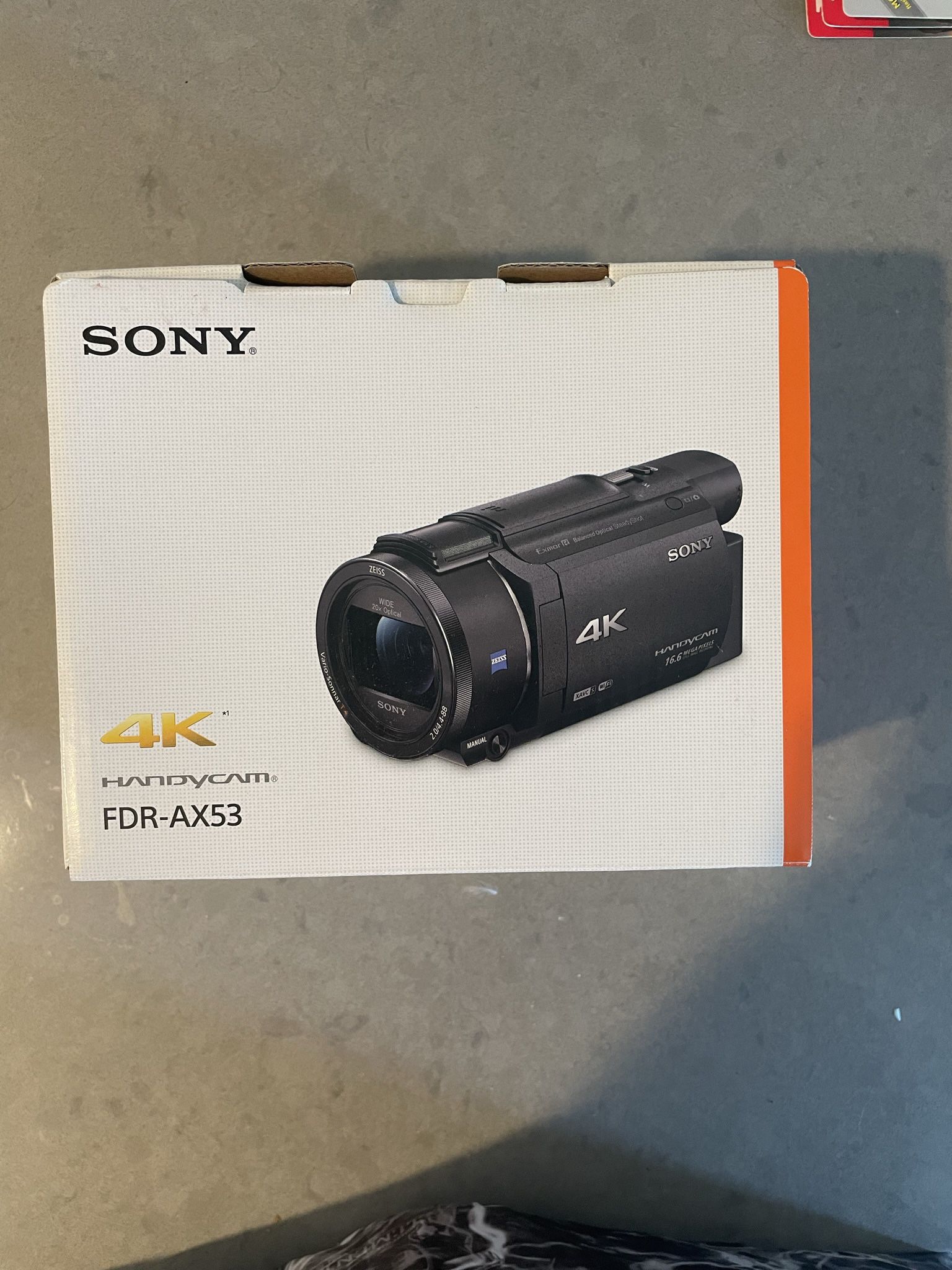 SONY AX53 4K video camera