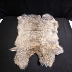 Six Genuine, Natural Rabbit, Fur Skin Tanned Leather Hides For Crafts, Display, Or For Lures/falconry Lewers, $10 Each Or $36 For All