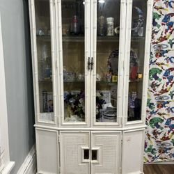 Faux Bamboo China Cabinet 
