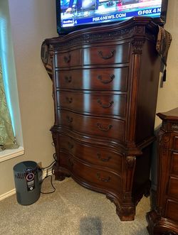 vintage dresser real wood