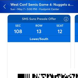 2Suns Playoff ticketa AMAZING SEATS 