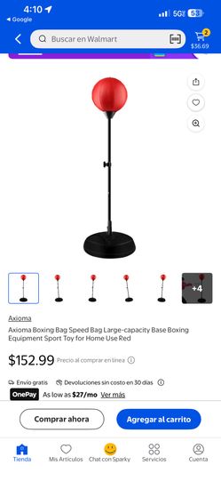 Axioma Boxing Bag Speed Bag Large-capacity Base Boxing Equipment Sport Toy for Home Use Red
