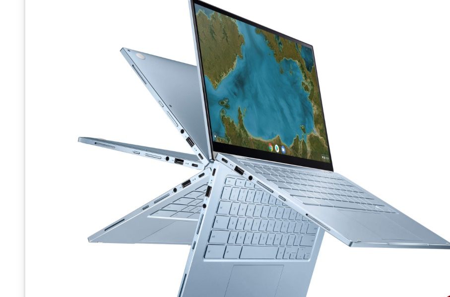 SUS Chromebook Flip C433 2 In 1 Laptop, 14" Touchscreen FHD NanoEdge Display