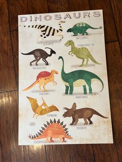 Dinosaur canvas