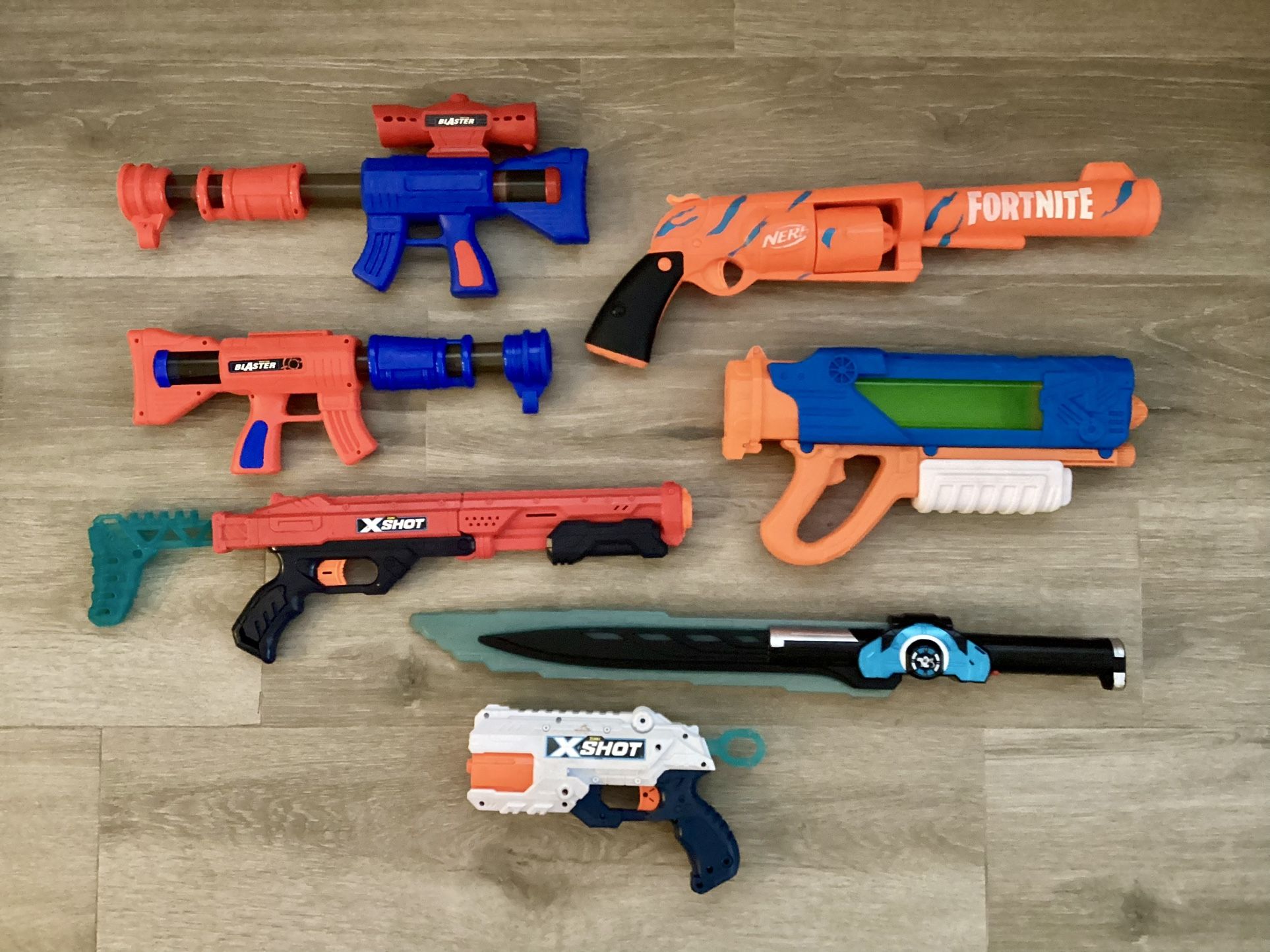 Foam Dart Blasters X-Shot Nerf Fortnite Power Rangers Morphers Beast-X Electronic Saber Ball Toy Gun