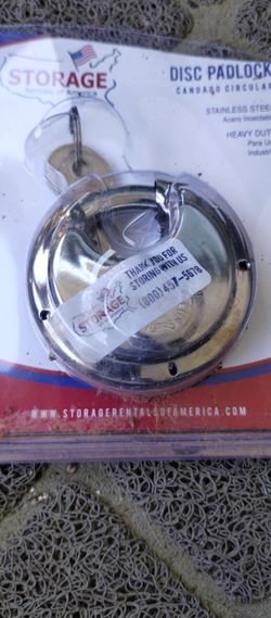 Disc Padlock With 2 Keys
