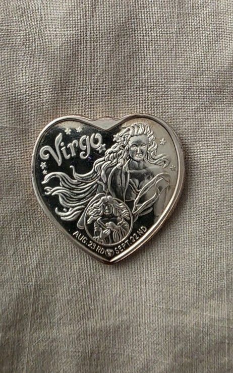 Heart Shape 1 Oz Silver Bar