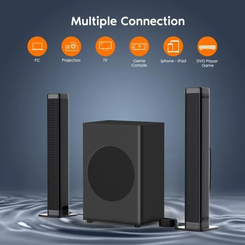 2.1 CH Separable Sound Bars for TV with Subwoofer