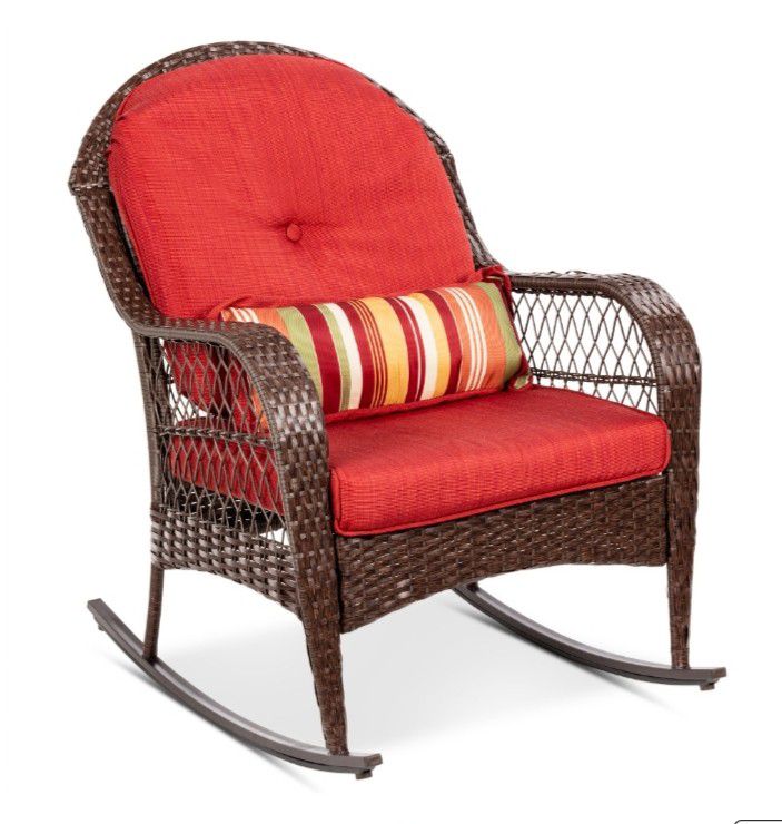 Outdoor Rocking Chair with Weather-Resistant Cushions