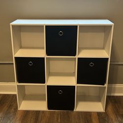 White 3x3 cube organizer 