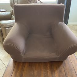 Brown Pottery Barn anywhere kid chair Tropicana town center area $25 My First Overall: 20.5" wide x 16.5" deep x 17.75" high Seat: 10" wide x 10.5" de