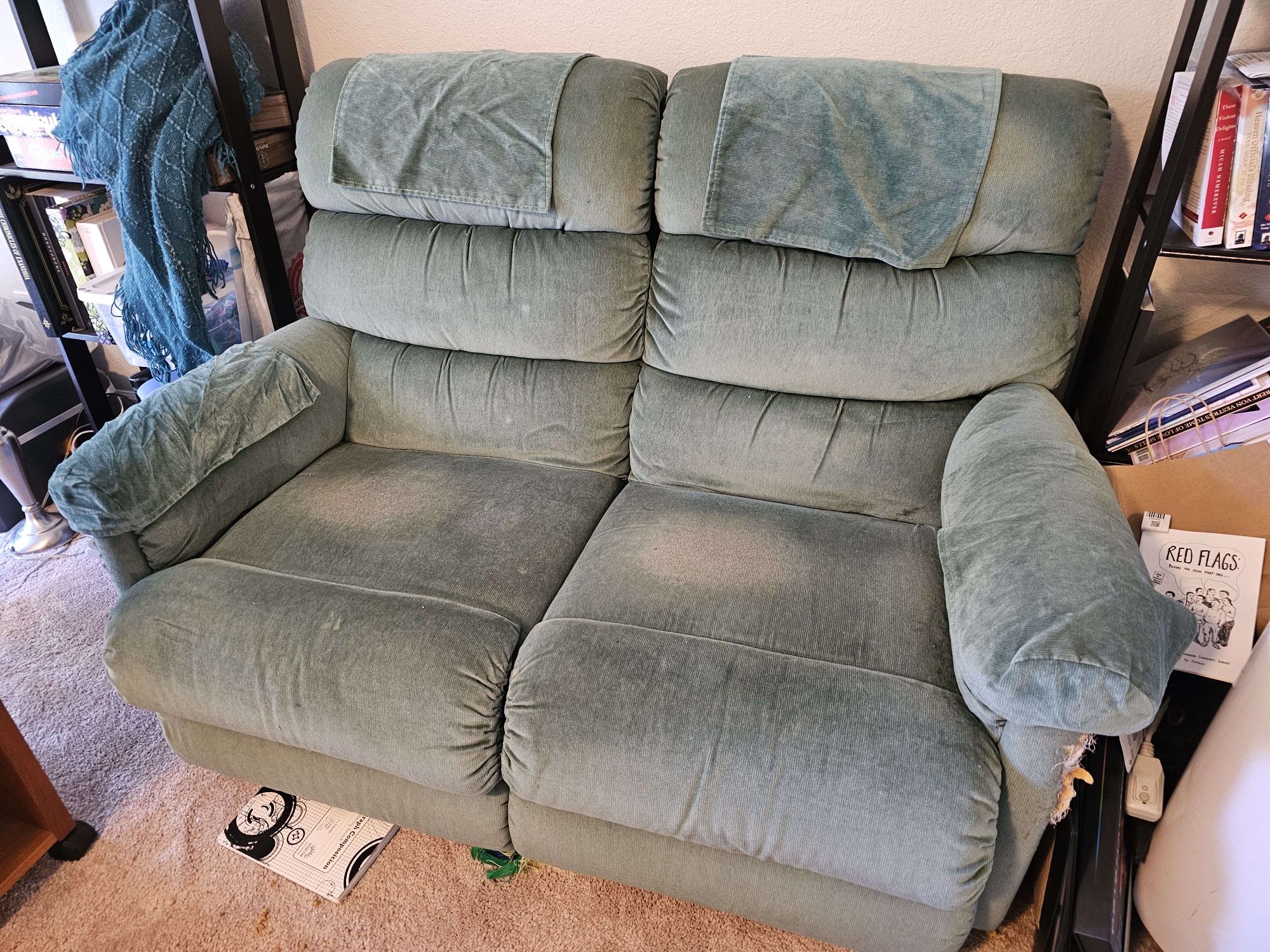 Free Green La-Z-Boy Loveseat