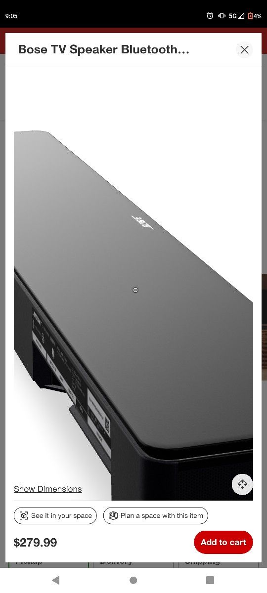 Bose Surround Sound Bluetooth Soundbar