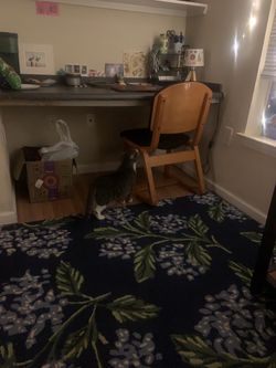 Large floral rug