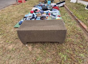 Outdoor Wicker Coffee Table