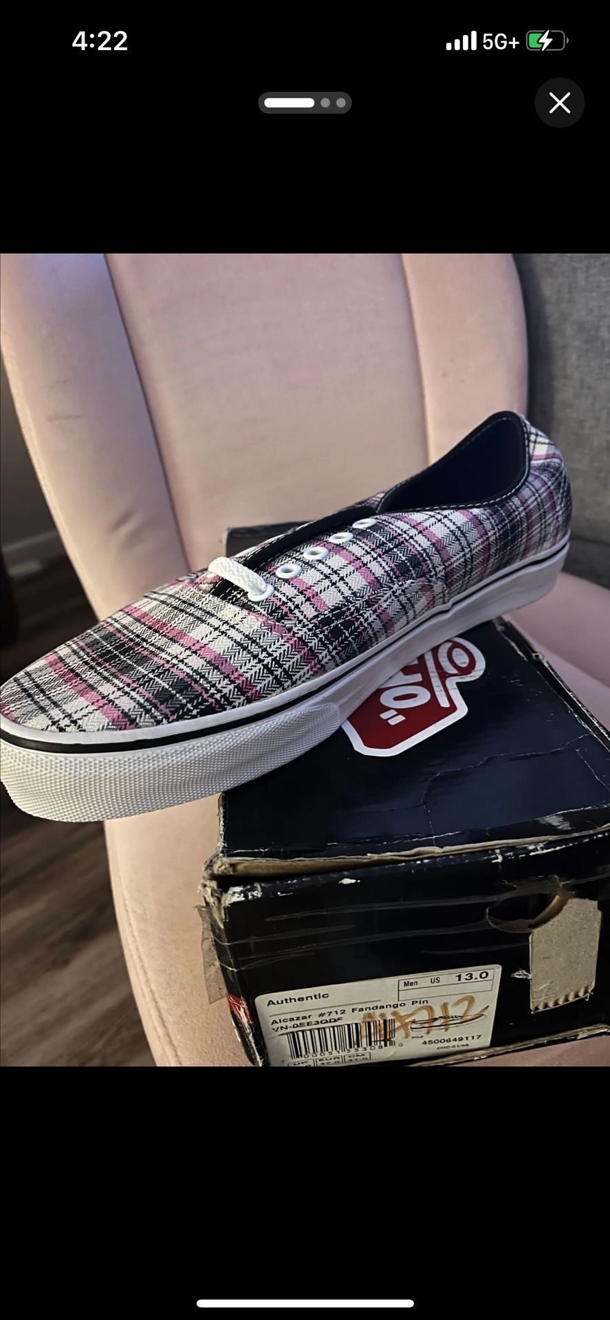 Authentic Vans Size 13 M