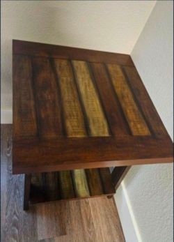 Two end tables (Cedar wood)