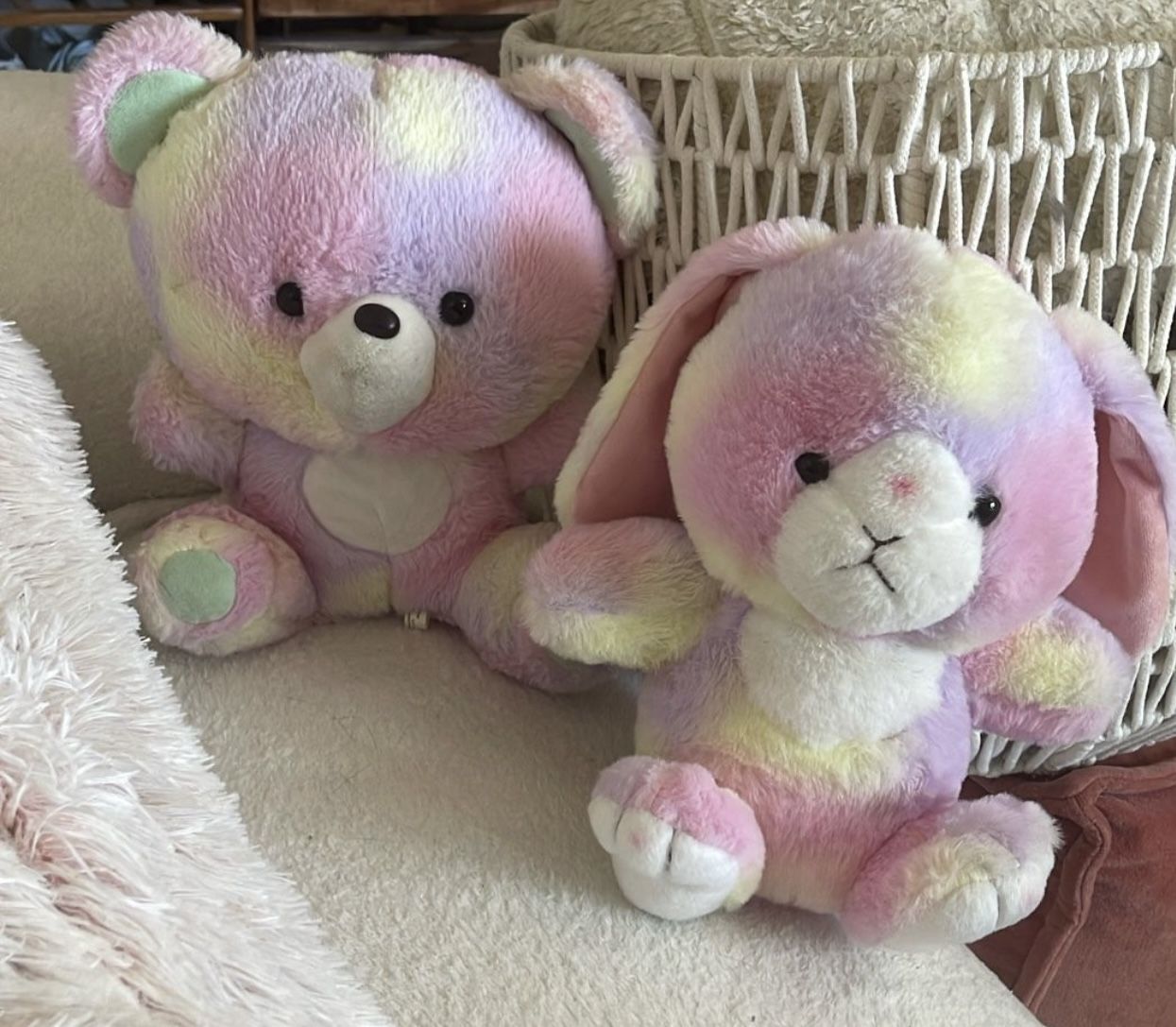Teddy Bear And Rabbit Plushie