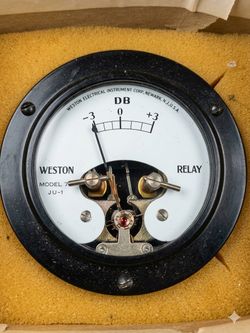 Vintage 1965 Weston Electrical Instrument Meter Base 42146
