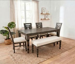 Dining Set 6pcs Color Grey
