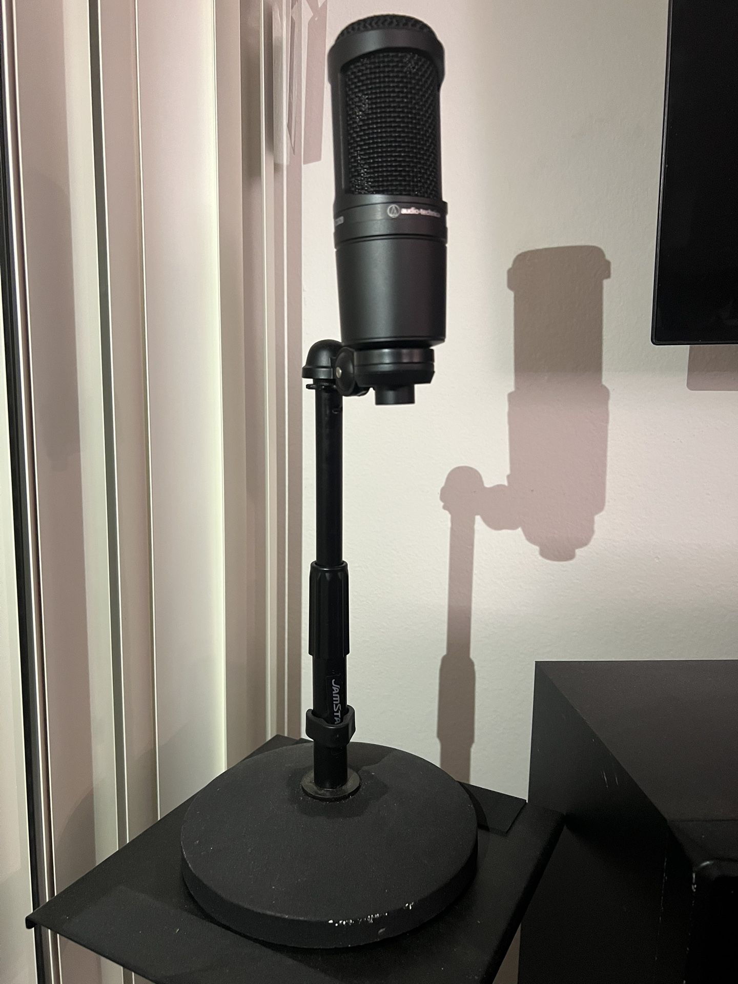 Brand New Audio-Technica AT2020 Mic + Pro Stand – Never Used!
