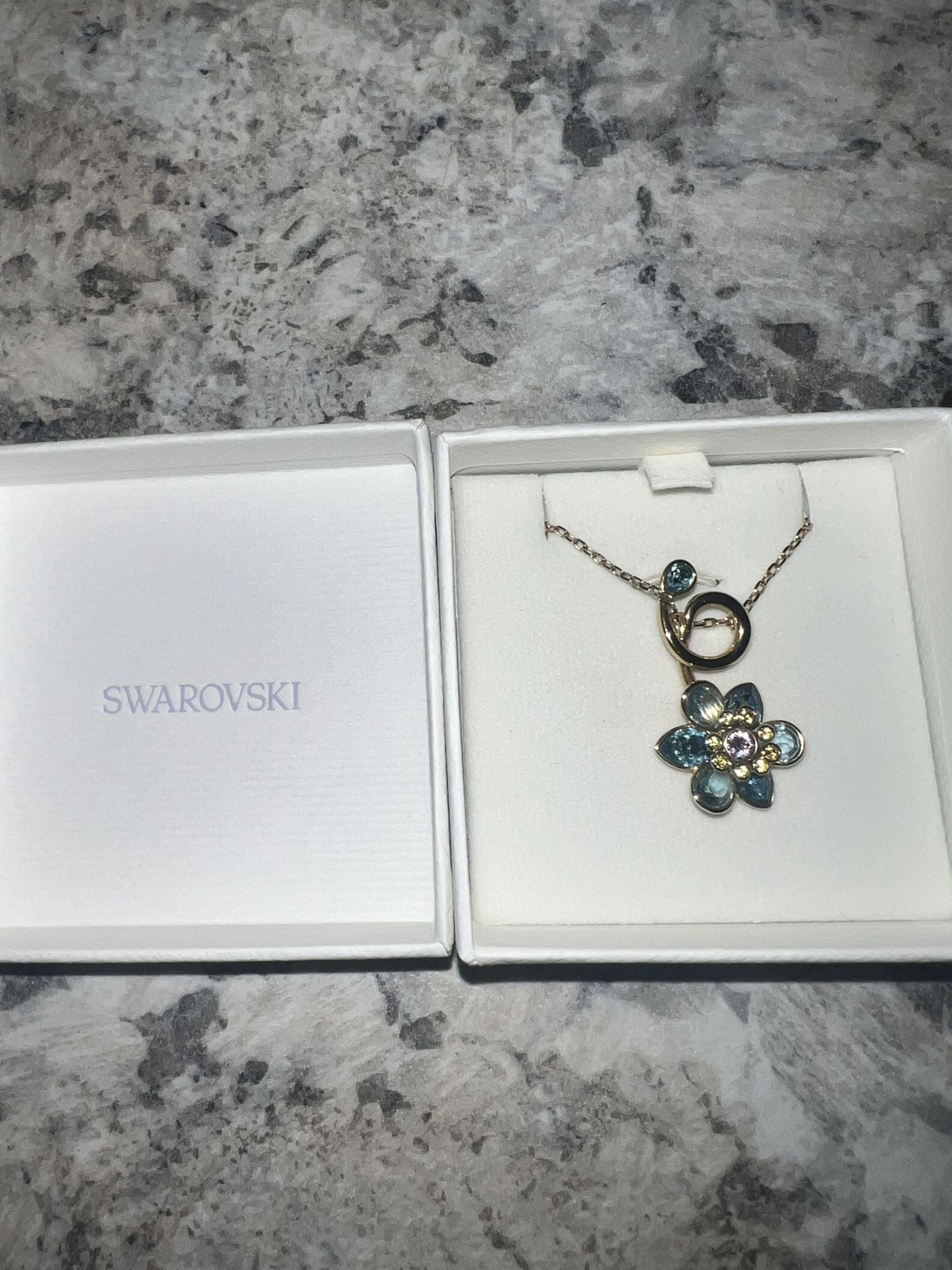 Swarovski Flower Pendant Necklace