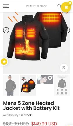 PTAHDUS Heated Jacket 3XL
