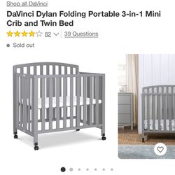 Baby Mini Crib 