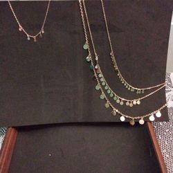 Gold Necklace & Anklet 