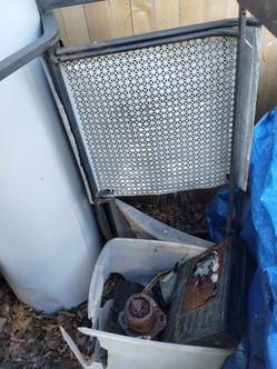 50 Gal. Scrap Lochinvar Hot Water heater+OIL BURNER MOTOR SYSTEM+ALTERNATOR plus MORE