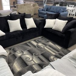 BLACK SOFA LOVESEAT🤯LOW PRICE‼️