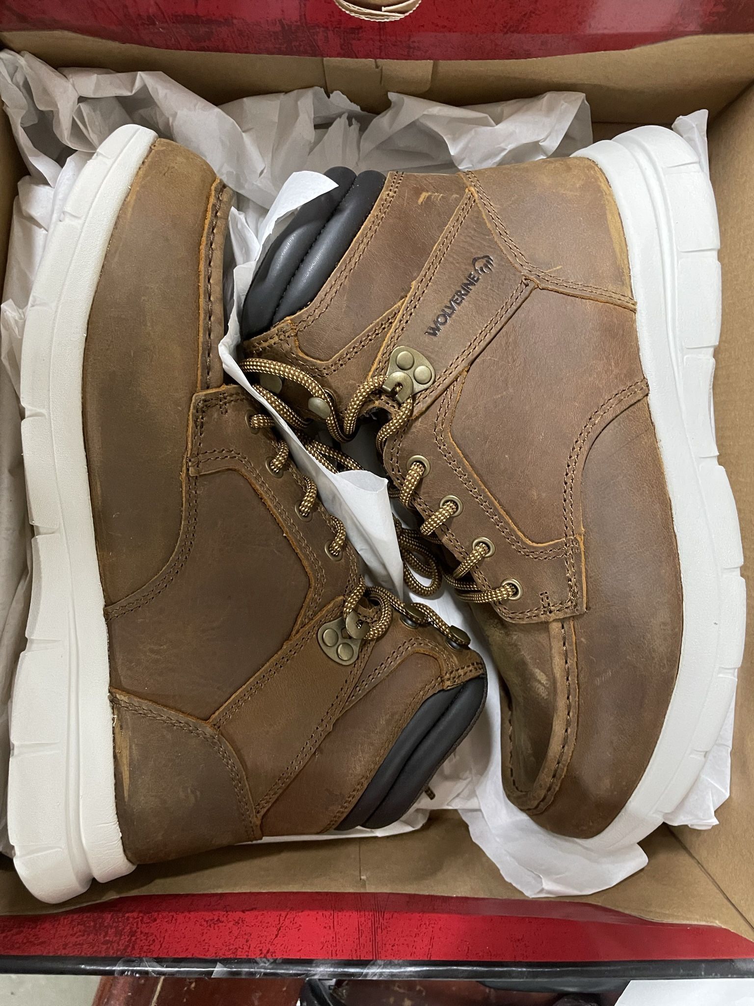 Wolverine Soft Toe Work Boots Size 11-12