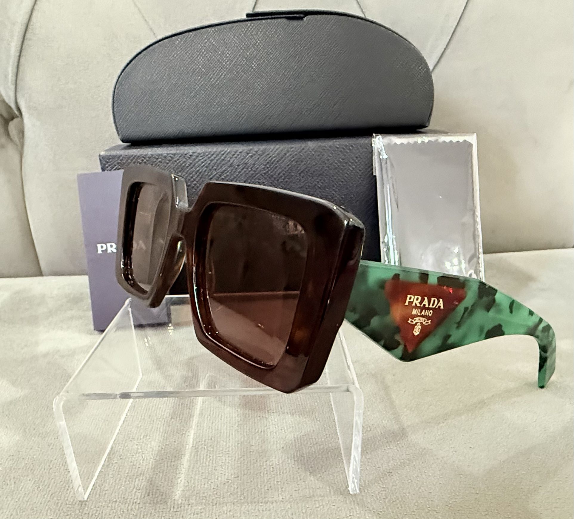 PRADA PR 23YS 2AU06B Brown Havana Brown Women's 51 mm Sunglasses
