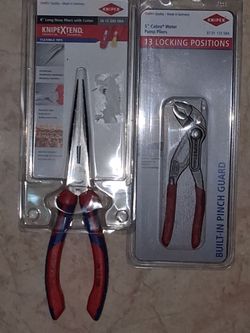 KNIPEX pliers and long nose fliers