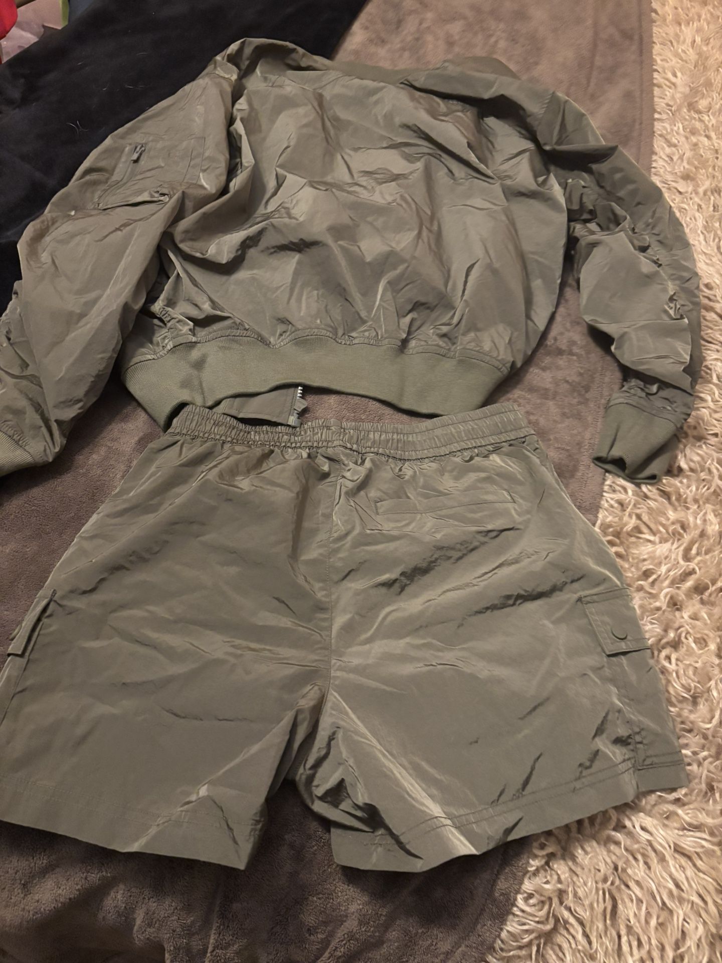 Pink Victoria Secret Jacket With Shorts Matching Outfit Custom