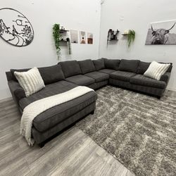 Gray Sectional Couch - Free Delivery 