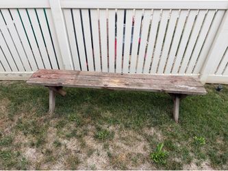 Vintage patio bench - wood  - can deliver