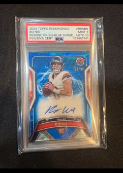 BO NIX AUTOGRAPHED PSA GRADED CARD