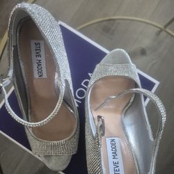 Steve Madden Rhinestones Wedge Heels