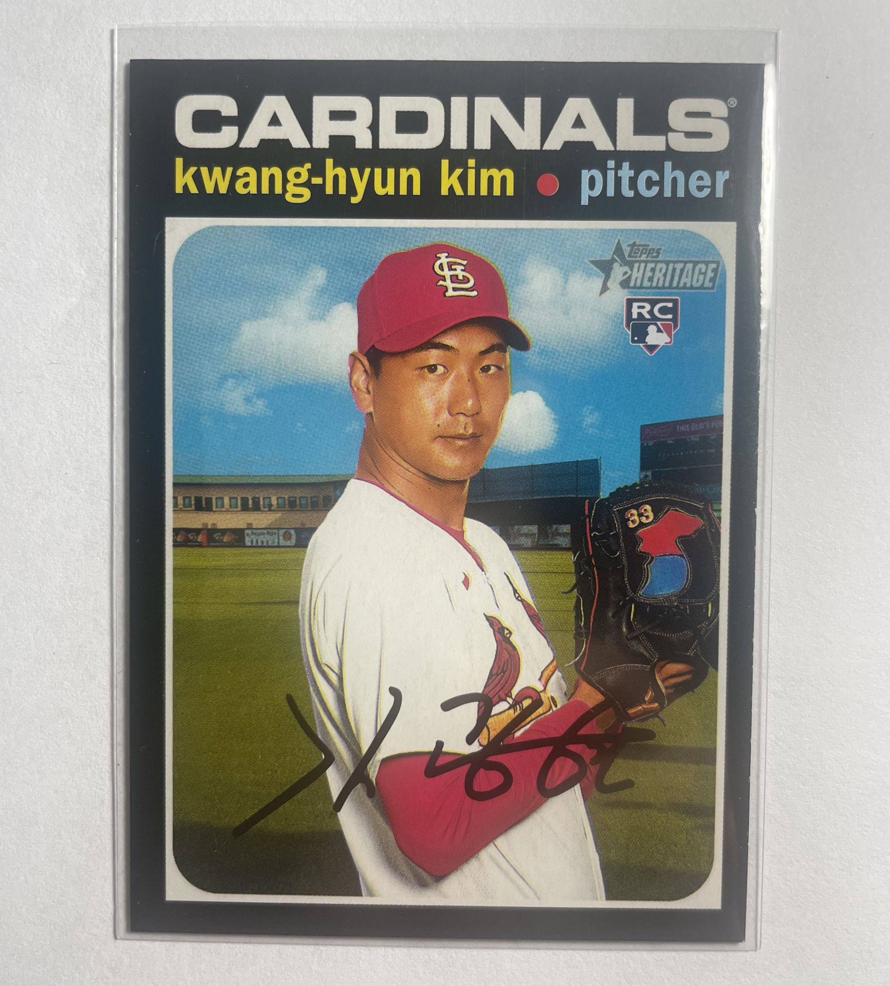 Mint 2020 Topps Heritage Baseball High Number Kwang-Hyun Kim Rookie #544 MLB RC Cardinals