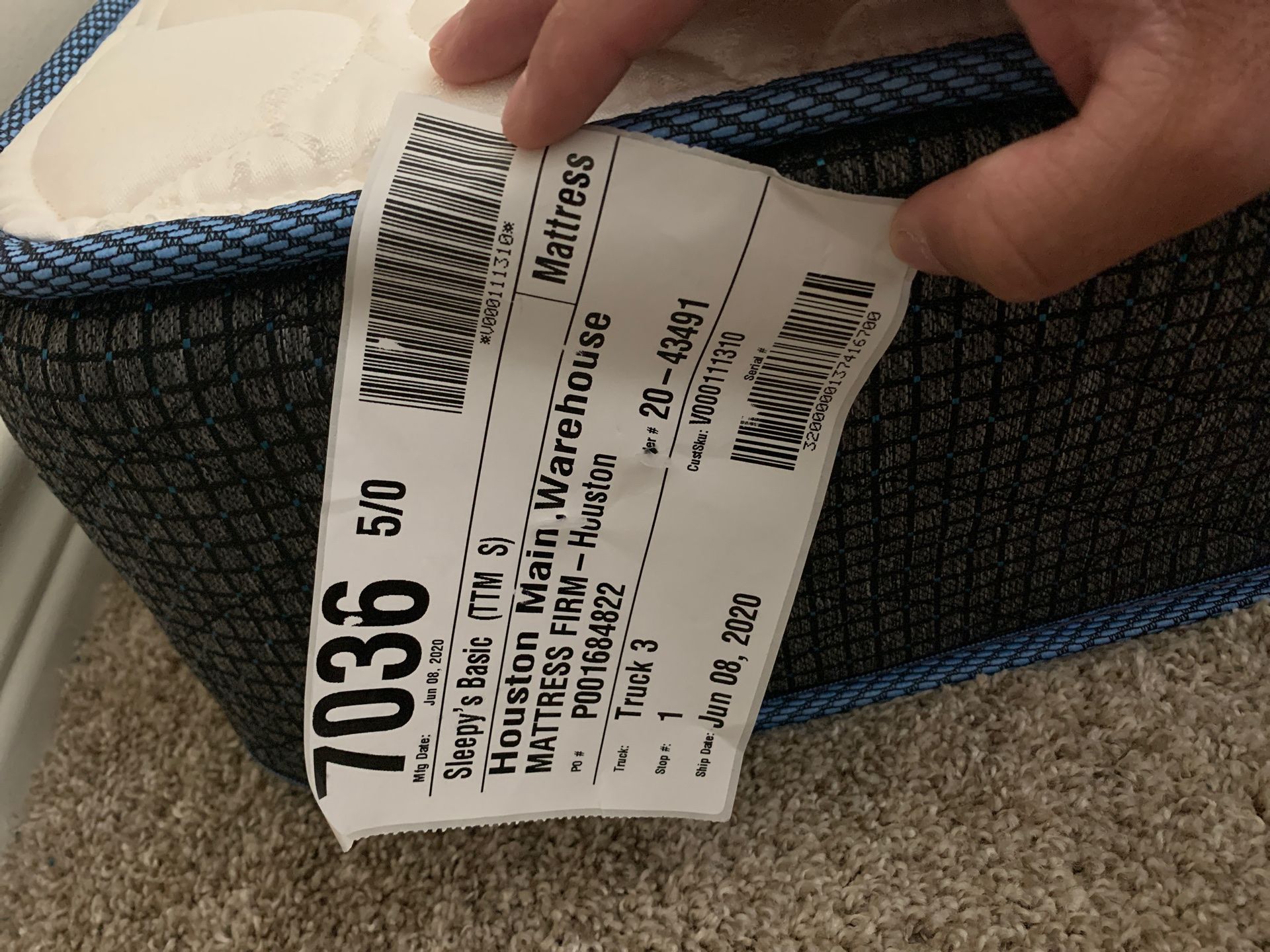 Sleepy’s basic mattress firm - queen size
