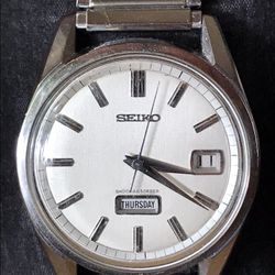 Vintage Seiko Weekdater Automatic Watch